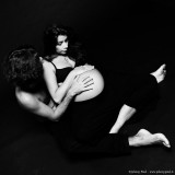Servizio di gravidanza in bianco e nero