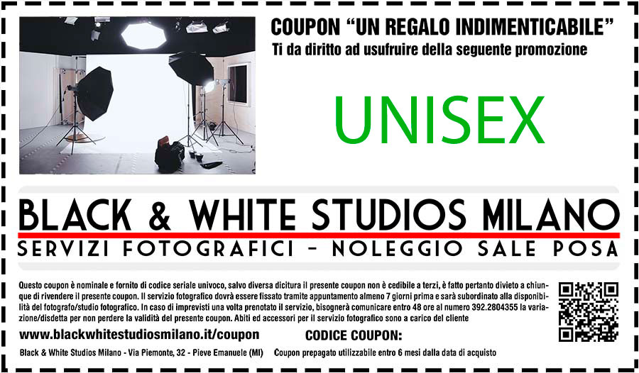 Coupon regalo originale servizio fotografico unisex